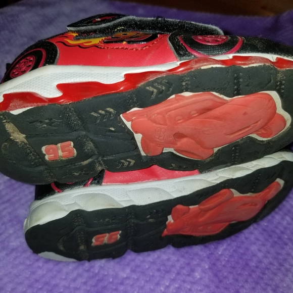 Shoes | Cars Lightning Mcqueen Boys Light Up Shoes Size 9 | Poshmark